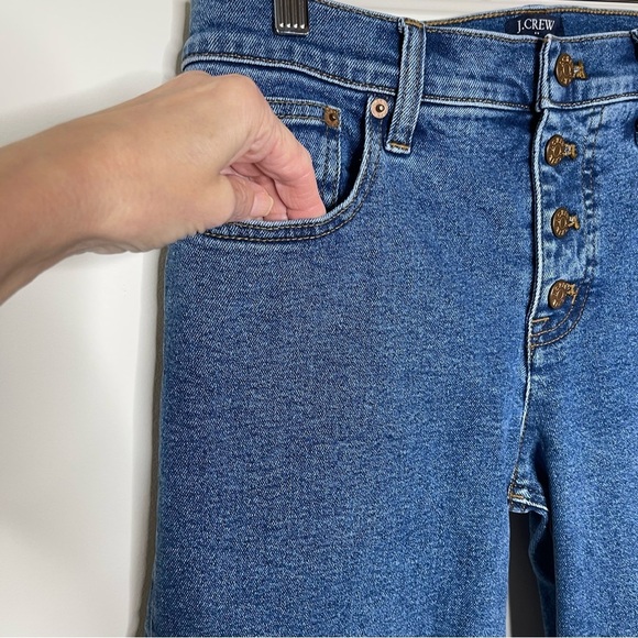 J.Crew Flare crop mid-rise jean in all-day stretch button fly preppy acadamia - Picture 3 of 12